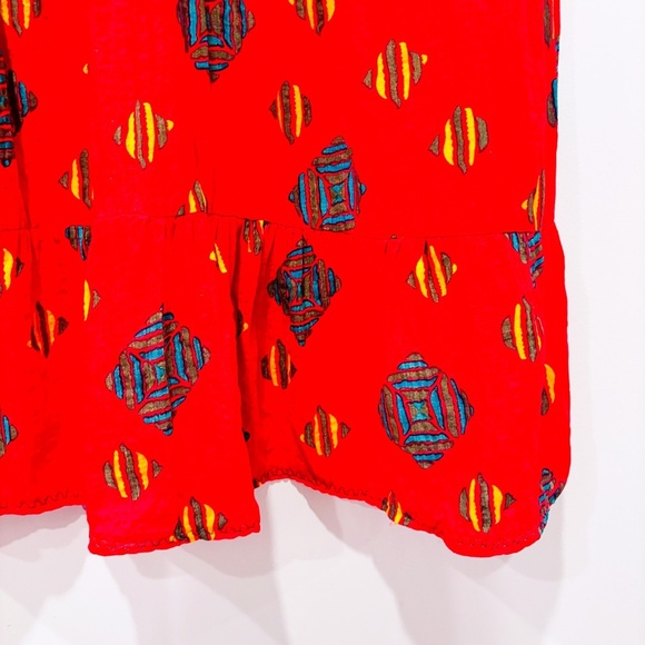 GRACILA Red summer dress - Picture 5 of 7